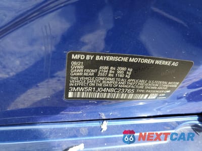 Zdjęcie 12 z 13 samochodu: 2022 BMW 330I VIN:3MW5R1J04N8C23765 - miniatura