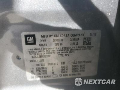 Zdjęcie 14 z 14 samochodu: 2019 CHEVROLET TRAX 1LT VIN:KL7CJLSB9KB850661 - miniatura