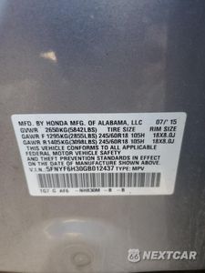 Zdjęcie 13 z 15 samochodu: 2016 HONDA PILOT EX VIN:5FNYF6H30GB012437 - miniatura