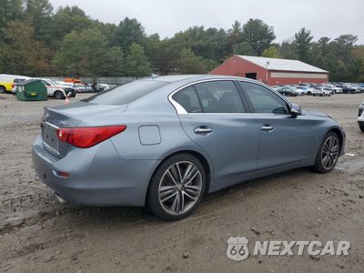 Trzecie zdjęcie samochodu z tyłu: 2014 INFINITI Q50 BASE VIN:JN1BV7AR0EM683059 - miniatura