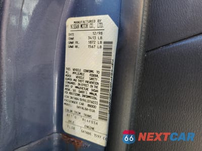 Zdjęcie 12 z 14 samochodu: 1999 NISSAN SENTRA BASE VIN:3N1AB41D9XL076033 - miniatura