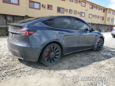 Trzecie zdjęcie samochodu z tyłu: 2022 TESLA MODEL Y VIN:7SAYGDEF9NF357711 - miniatura