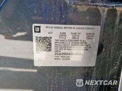 Zdjęcie 12 z 12 samochodu: 2018 CHEVROLET IMPALA PREMIER VIN:2G1125S34J9147201 - miniatura