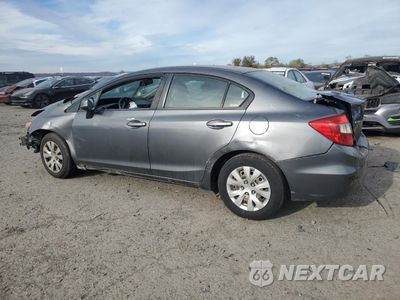 Drugie zdjęcie samochodu z przodu: 2012 HONDA CIVIC LX VIN:19XFB2F59CE311599 - miniatura