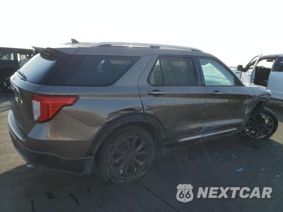 Trzecie zdjęcie samochodu z tyłu: 2021 FORD EXPLORER LIMITED VIN:1FMSK7FH1MGB03610 - miniatura