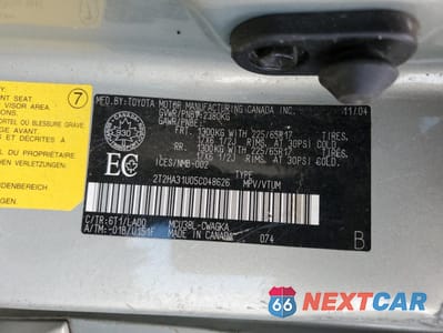 Zdjęcie 14 z 14 samochodu: 2005 LEXUS RX 330 VIN:2T2HA31U05C048626 - miniatura