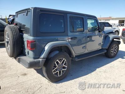 Trzecie zdjęcie samochodu z tyłu: 2024 JEEP WRANGLER SAHARA VIN:1C4PJXEN1RW130288 - miniatura
