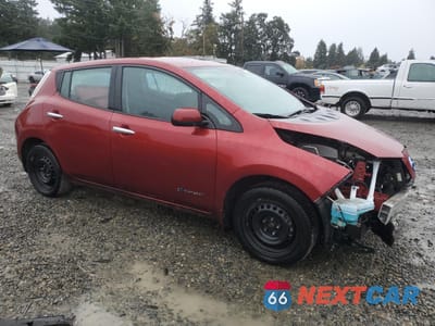 Czwarte zdjęcie samochodu z boku: 2015 NISSAN LEAF S VIN:1N4AZ0CP7FC301493 - miniatura