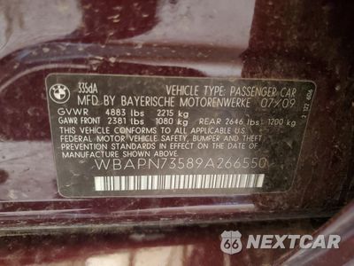 Zdjęcie 12 z 14 samochodu: 2009 BMW 335 D VIN:WBAPN73589A266550 - miniatura