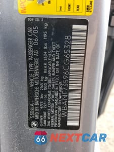 Zdjęcie 12 z 12 samochodu: 2006 BMW 530 XI VIN:WBANF73596CG65328 - miniatura