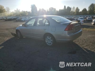 Drugie zdjęcie samochodu z przodu: 2001 HONDA CIVIC EX VIN:2HGES26791H619372 - miniatura
