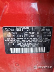 Zdjęcie 12 z 15 samochodu: 2021 HYUNDAI SONATA HYBRID VIN:KMHL54JJ5MA031172 - miniatura