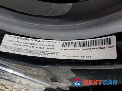 Zdjęcie 13 z 15 samochodu: 2015 MASERATI GHIBLI S VIN:ZAM57RTA6F1151787 - miniatura