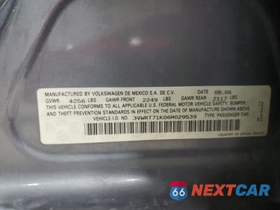 Zdjęcie 12 z 12 samochodu: 2006 VOLKSWAGEN JETTA TDI VIN:3VWRT71K06M029539 - miniatura