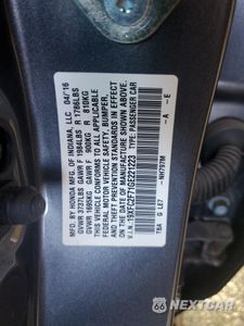 Zdjęcie 13 z 13 samochodu: 2016 HONDA CIVIC EX VIN:19XFC2F71GE221223 - miniatura