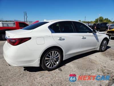 Trzecie zdjęcie samochodu z tyłu: 2021 INFINITI Q50 LUXE VIN:JN1EV7BR4MM750689 - miniatura