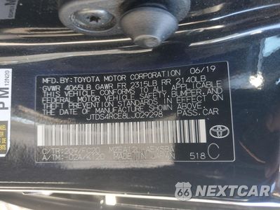 Zdjęcie 13 z 13 samochodu: 2020 TOYOTA COROLLA SE VIN:JTDS4RCE8LJ029298 - miniatura