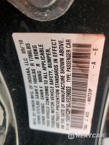 Zdjęcie 12 z 13 samochodu: 2018 HONDA CIVIC LX VIN:19XFC2F50JE039003 - miniatura