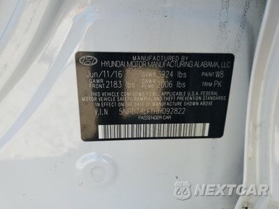 Zdjęcie 12 z 12 samochodu: 2017 HYUNDAI ELANTRA SE VIN:5NPD74LF1HH092822 - miniatura