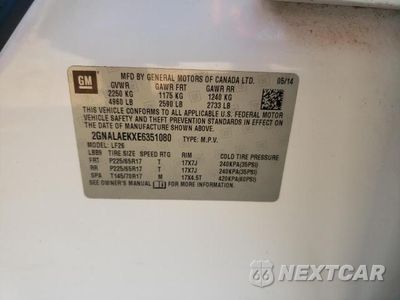Zdjęcie 14 z 14 samochodu: 2014 CHEVROLET EQUINOX LS VIN:2GNALAEKXE6351080 - miniatura