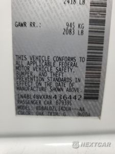 Zdjęcie 12 z 12 samochodu: 2024 NISSAN ALTIMA S VIN:1N4BL4BVXRN436442 - miniatura