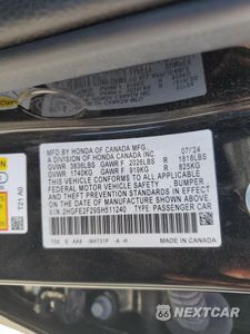 Zdjęcie 12 z 12 samochodu: 2025 HONDA CIVIC LX VIN:2HGFE2F29SH511240 - miniatura