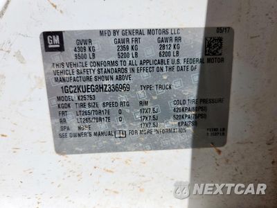 Zdjęcie 12 z 14 samochodu: 2017 CHEVROLET SILVERADO K2500 HEAVY DUTY VIN:1GC2KUEG8HZ336969 - miniatura