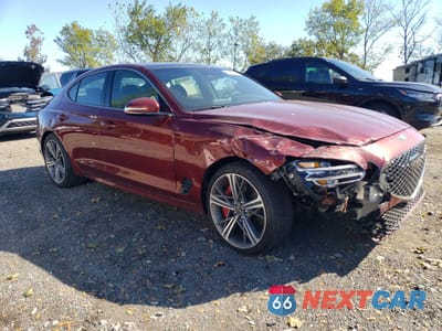 Czwarte zdjęcie samochodu z boku: 2025 GENESIS G70 SPORT ADVANCED VIN:KMTG54SE6SU151504 - miniatura