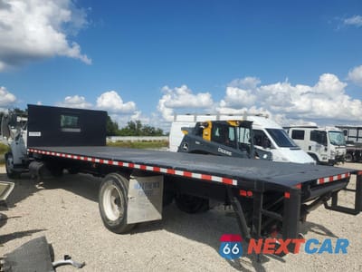 Drugie zdjęcie samochodu z przodu: 2006 FORD F650 SUPER DUTY FLATBED TRUCK VIN:3FRNF65E96V323784 - miniatura