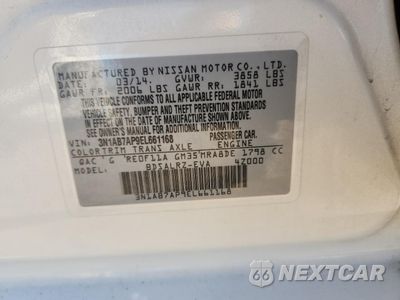 Zdjęcie 12 z 14 samochodu: 2014 NISSAN SENTRA S VIN:3N1AB7AP9EL661168 - miniatura