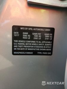 Zdjęcie 12 z 13 samochodu: 2018 BUICK REGAL ESSENCE VIN:W04GP6SXXJ1088522 - miniatura