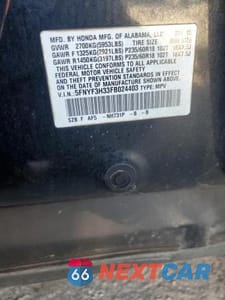 Zdjęcie 13 z 13 samochodu: 2015 HONDA PILOT SE VIN:5FNYF3H33FB024403 - miniatura