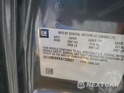 Zdjęcie 12 z 13 samochodu: 2010 CHEVROLET IMPALA LT VIN:2G1WB5EKXA1128837 - miniatura