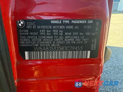 Zdjęcie 10 z 15 samochodu: 1994 BMW 325 IC VIN:WBABJ5325RJC79453 - miniatura