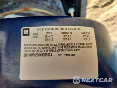 Zdjęcie 13 z 15 samochodu: 2004 CHEVROLET MONTE CARLO LS VIN:2G1WW12E649355024 - miniatura