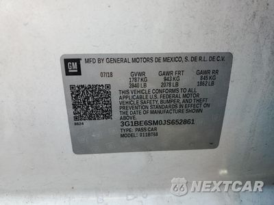 Zdjęcie 12 z 13 samochodu: 2018 CHEVROLET CRUZE LT VIN:3G1BE6SM0JS652861 - miniatura