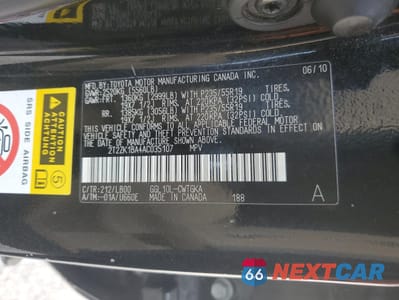 Zdjęcie 13 z 13 samochodu: 2010 LEXUS RX 350 VIN:2T2ZK1BA4AC035107 - miniatura