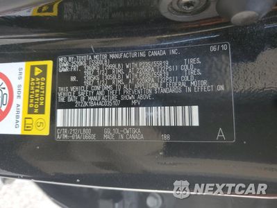 Zdjęcie 13 z 13 samochodu: 2010 LEXUS RX 350 VIN:2T2ZK1BA4AC035107 - miniatura