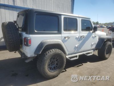 Trzecie zdjęcie samochodu z tyłu: 2018 JEEP WRANGLER UNLIMITED SPORT VIN:1C4HJXDG9JW274652 - miniatura