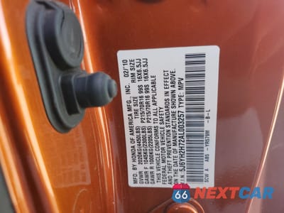 Zdjęcie 12 z 14 samochodu: 2010 HONDA ELEMENT EX VIN:5J6YH2H72AL003257 - miniatura