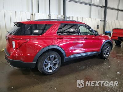 Trzecie zdjęcie samochodu z tyłu: 2021 FORD EXPLORER XLT VIN:1FMSK8DHXMGC03794 - miniatura