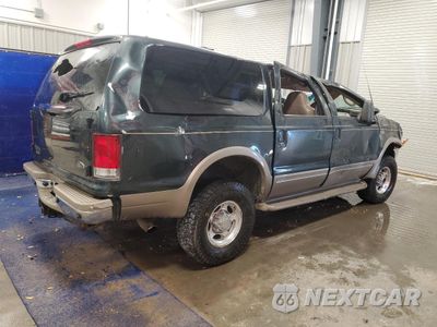 Trzecie zdjęcie samochodu z tyłu: 2001 FORD EXCURSION LIMITED VIN:1FMSU43FX1ED04585 - miniatura