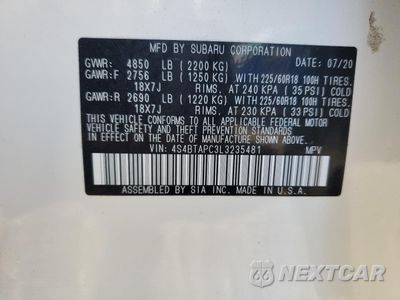 Zdjęcie 13 z 14 samochodu: 2020 SUBARU OUTBACK TOURING VIN:4S4BTAPC3L3235481 - miniatura