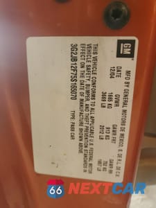 Zdjęcie 13 z 13 samochodu: 2005 PONTIAC SUNFIRE VIN:3G2JB12F75S165070 - miniatura