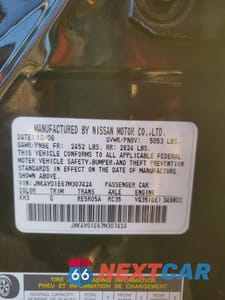 Zdjęcie 13 z 15 samochodu: 2007 INFINITI M35 BASE VIN:JNKAY01E67M307424 - miniatura