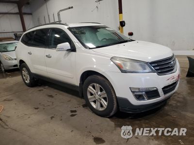 Czwarte zdjęcie samochodu z boku: 2014 CHEVROLET TRAVERSE LT VIN:1GNKRHKD4EJ102536 - miniatura