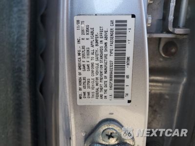 Zdjęcie 12 z 14 samochodu: 2009 HONDA ACCORD EXL VIN:1HGCP36899A023227 - miniatura