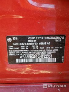 Zdjęcie 13 z 13 samochodu: 2016 BMW 328 I SULEV VIN:WBA8E9G51GNT82351 - miniatura
