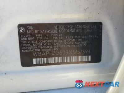Zdjęcie 12 z 12 samochodu: 2011 BMW 3ER 328 I VIN:WBAPH7G50BNM57394 - miniatura