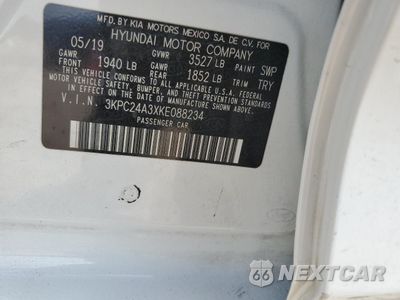 Zdjęcie 12 z 13 samochodu: 2019 HYUNDAI ACCENT SE VIN:3KPC24A3XKE088234 - miniatura